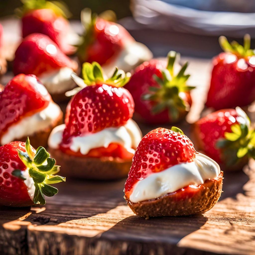 Cheesecake Stuffed Strawberries