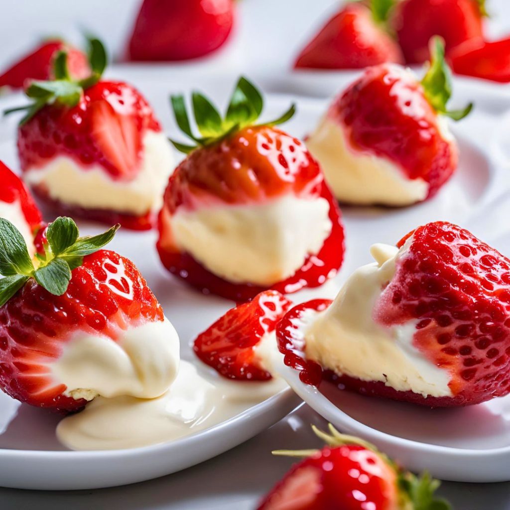 Cheesecake Stuffed Strawberries