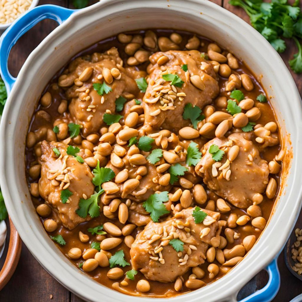 Crockpot Peanut Chicken