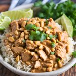 Crockpot Peanut Chicken