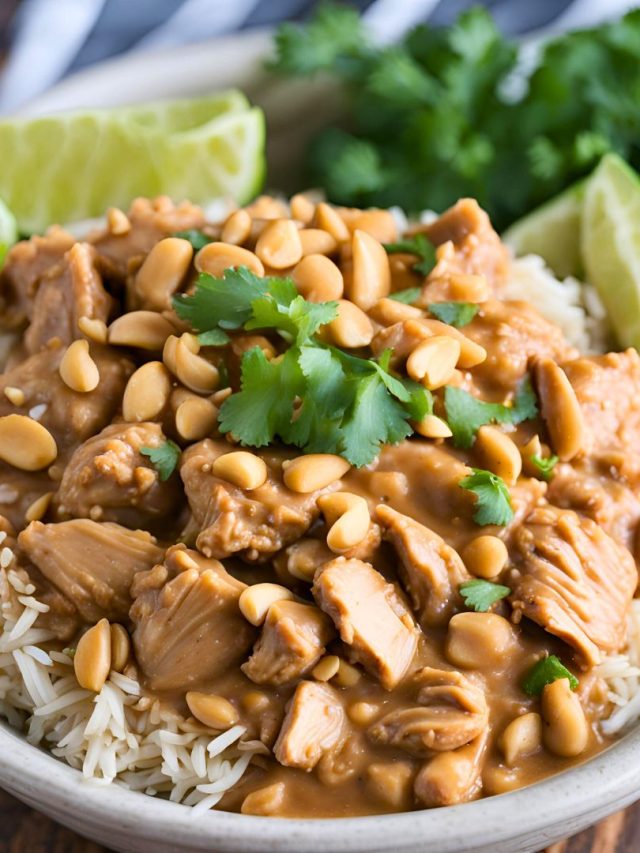 Crockpot Peanut Chicken