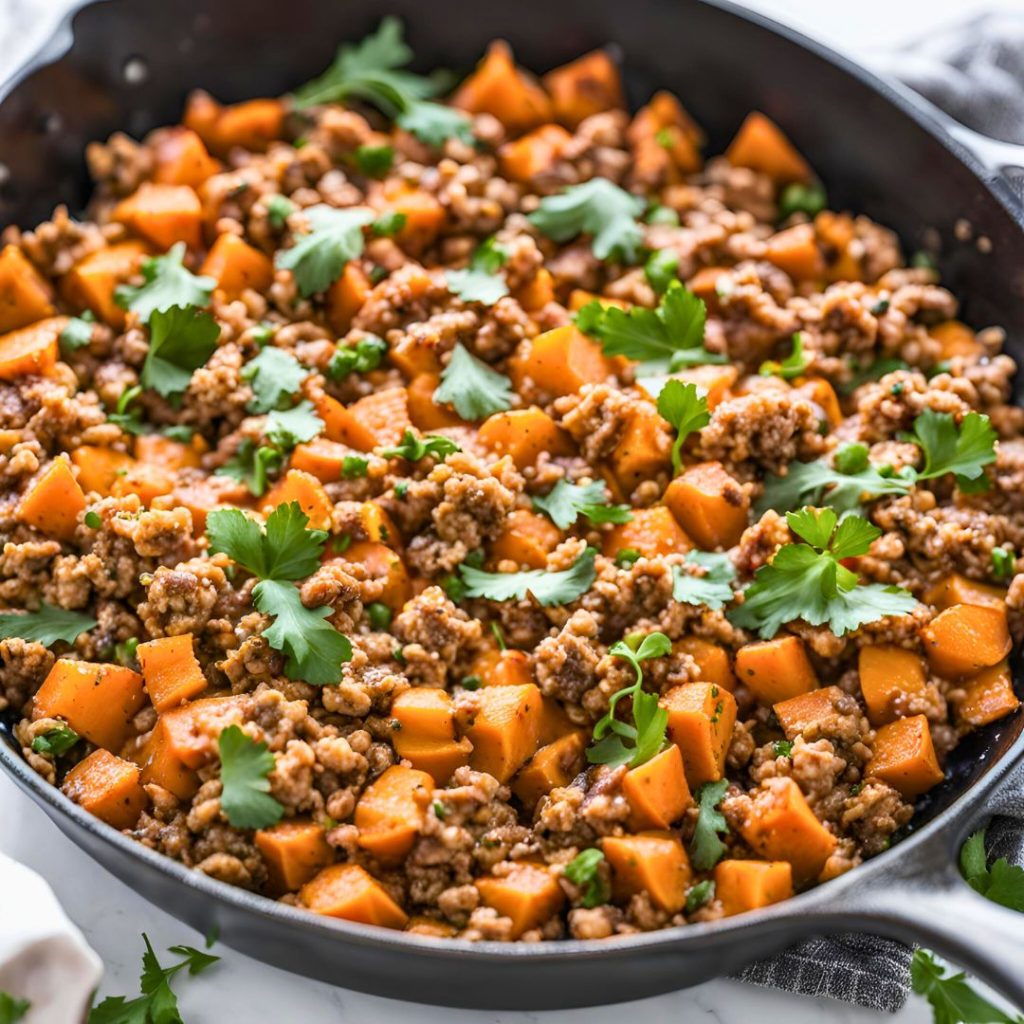 Ground Turkey Sweet Potato Skillet