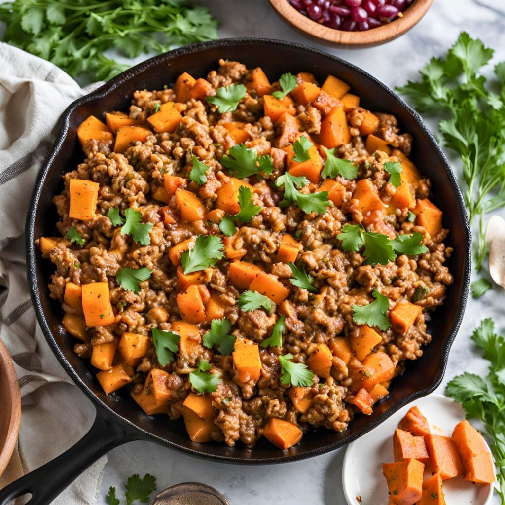 Ground Turkey Sweet Potato Skillet