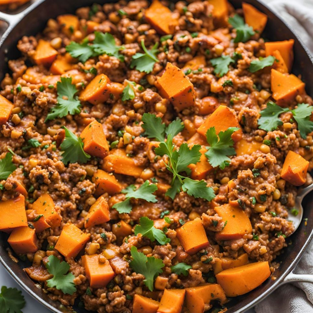 Ground Turkey Sweet Potato Skillet