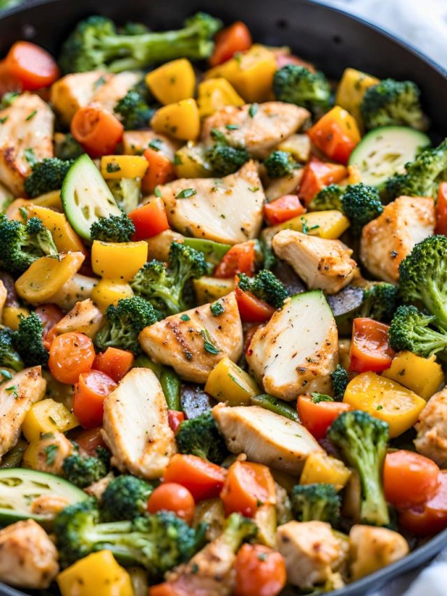 Healthy Chicken & Veggie Skillet