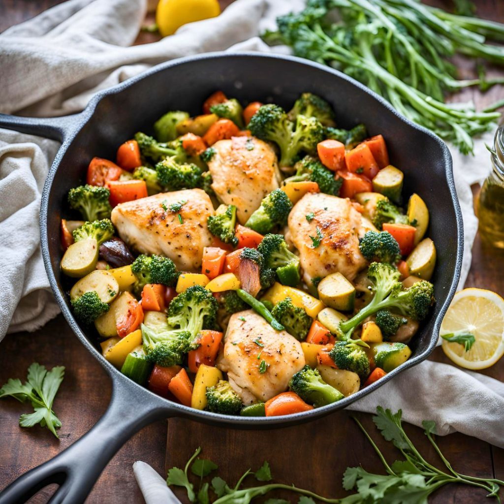 Healthy Chicken & Veggie Skillet