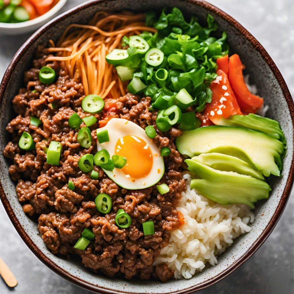 Korean Ground Beef Bowl