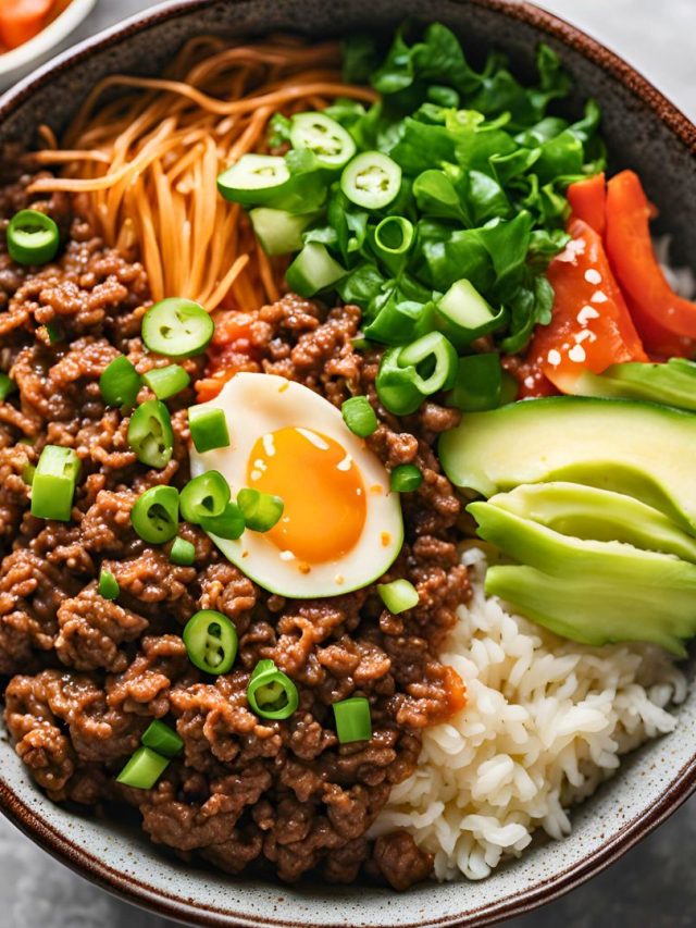 Korean Ground Beef Bowl