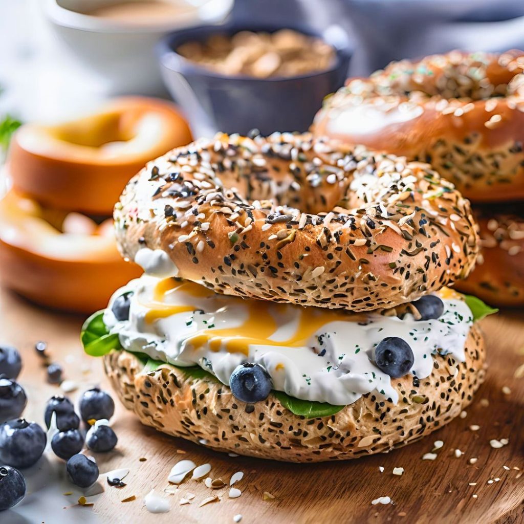 Protein Bagels with Greek Yogurt