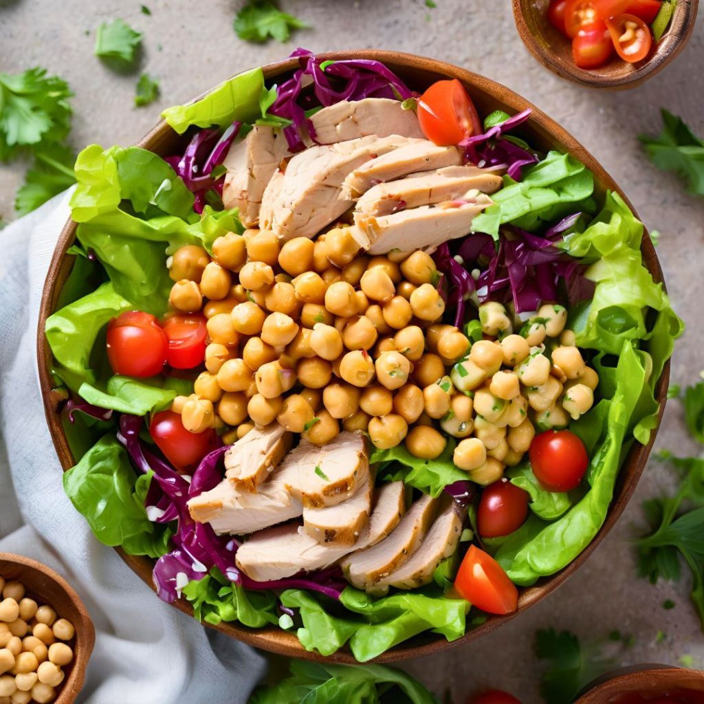 Protein-Packed Chickpea Chicken Salad