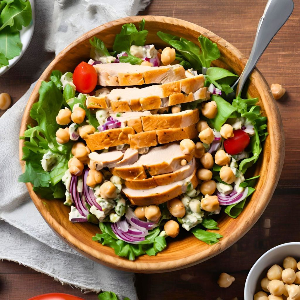 Protein-Packed Chickpea Chicken Salad