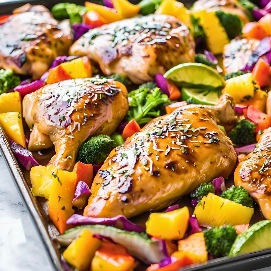 Hawaiian Chicken Sheet Pan