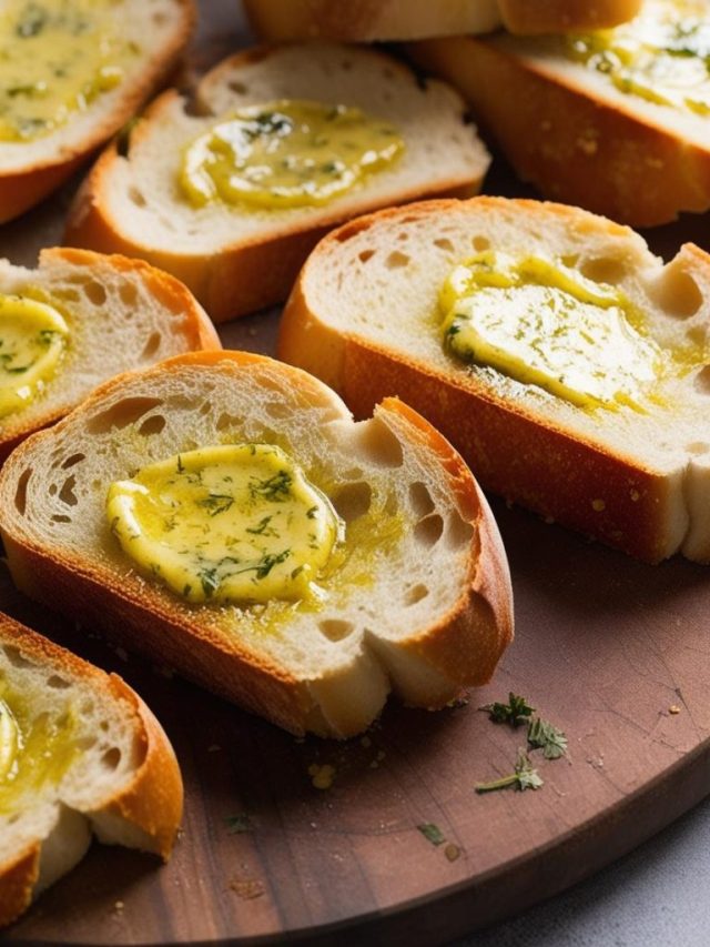 Homemade Garlic Bread with Sliced Bread