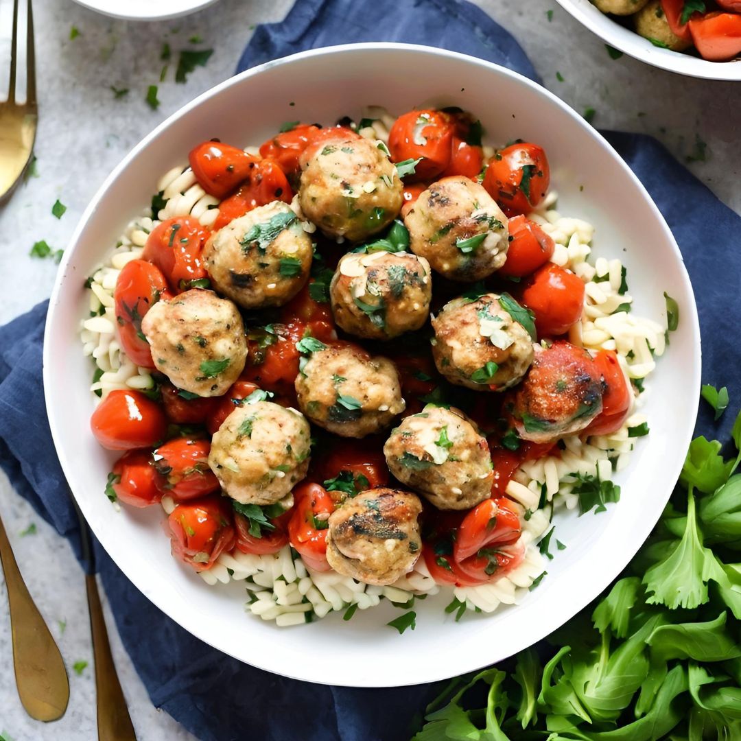 Mediterranean Chicken Meatballs