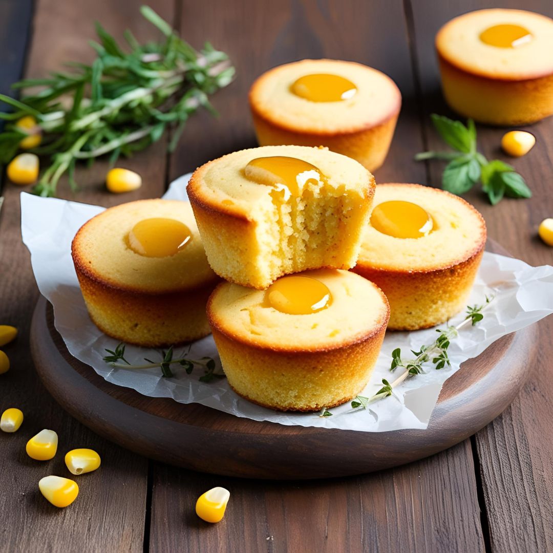 Sweet & Savory Honey Butter Cornbread Bites