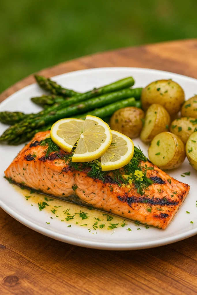 Lemon Herb Grilled Salmon
