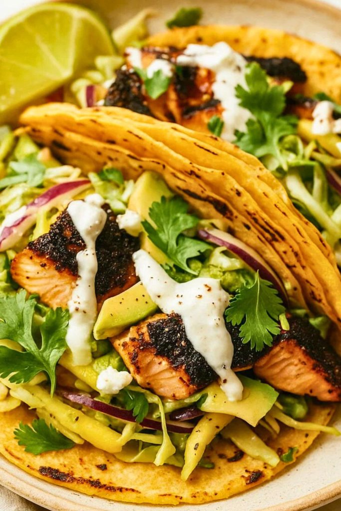 Blackened Salmon Tacos