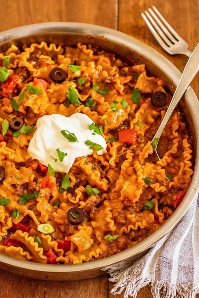 Cheesy Taco Pasta