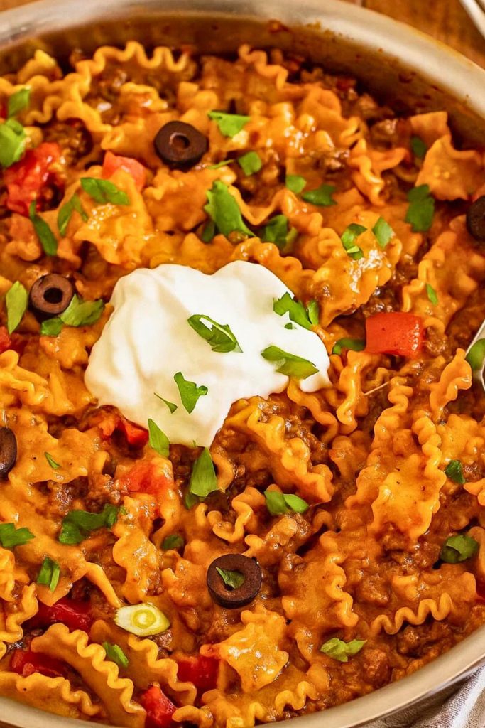 Cheesy Taco Pasta