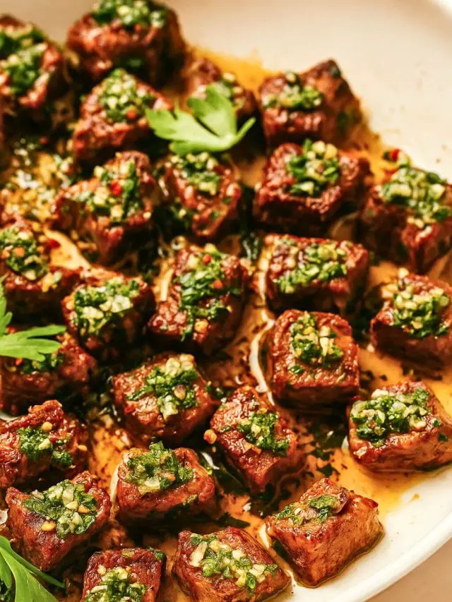 Chimichurri Steak Bites