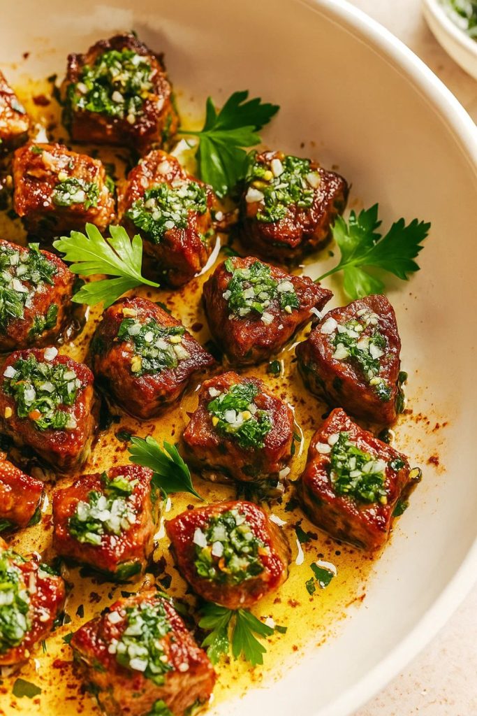 Chimichurri Steak Bites