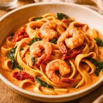 Creamy Tuscan Shrimp Pasta