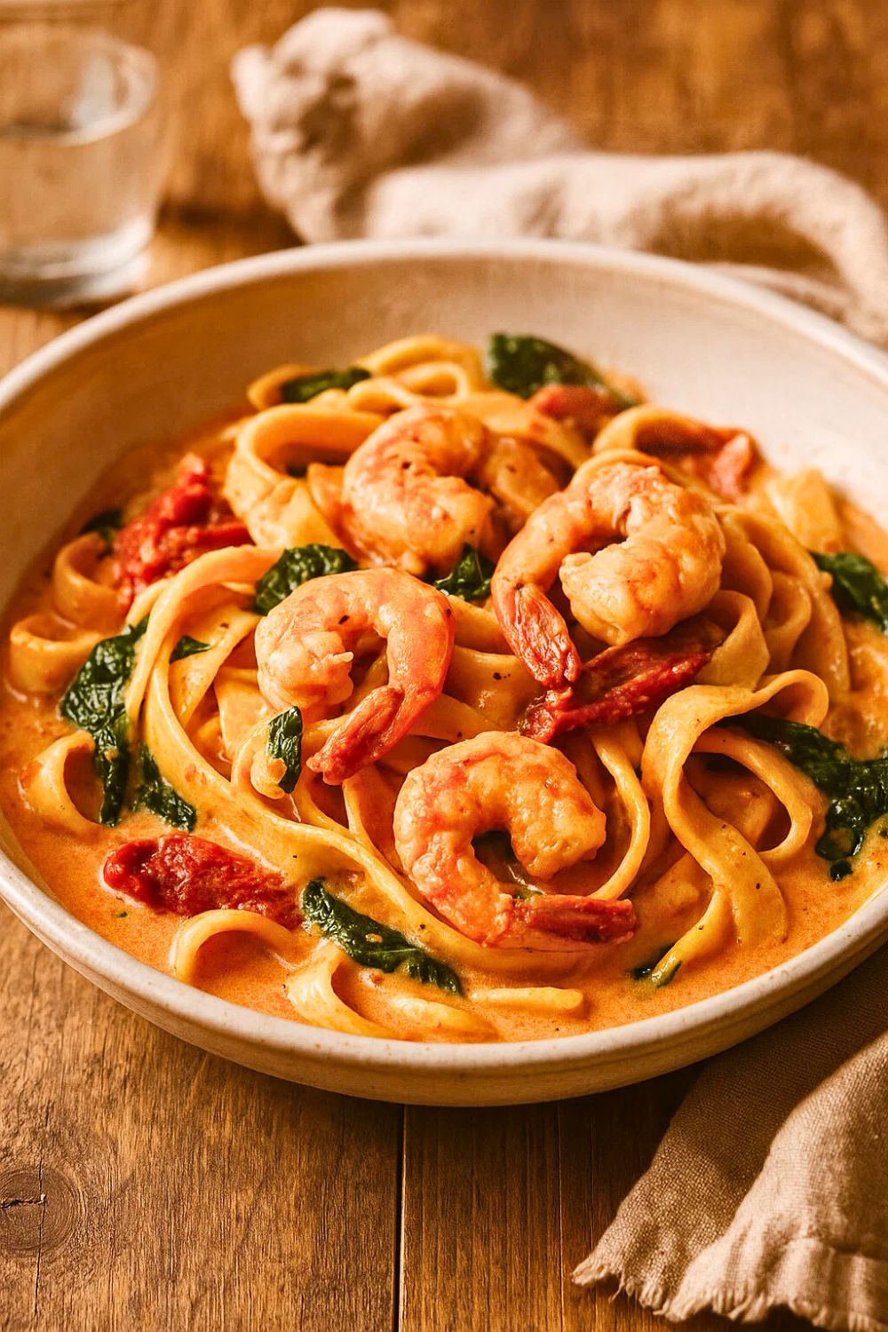 Creamy Tuscan Shrimp Pasta