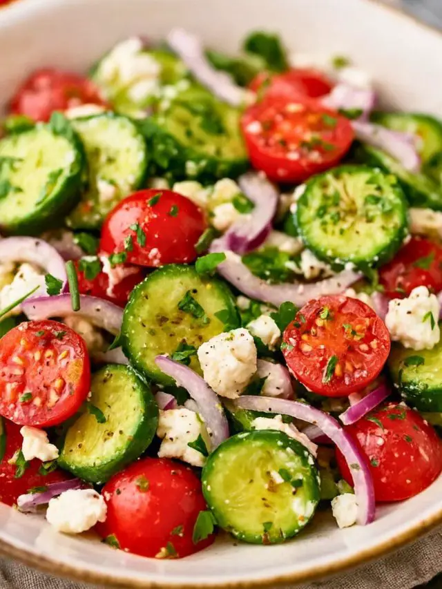 Cucumber Tomato Feta Salad