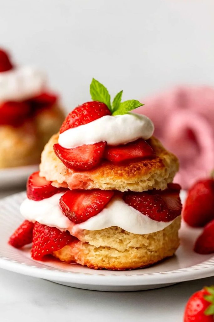 Homemade Strawberry Shortcake