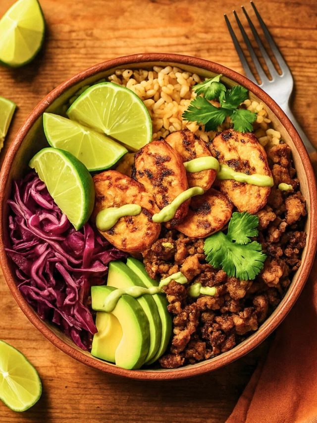 Jerk Tofu & Roasted Plantain Bowls
