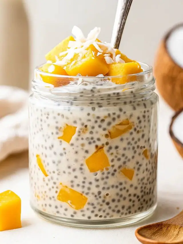 Mango Coconut Chia Pudding