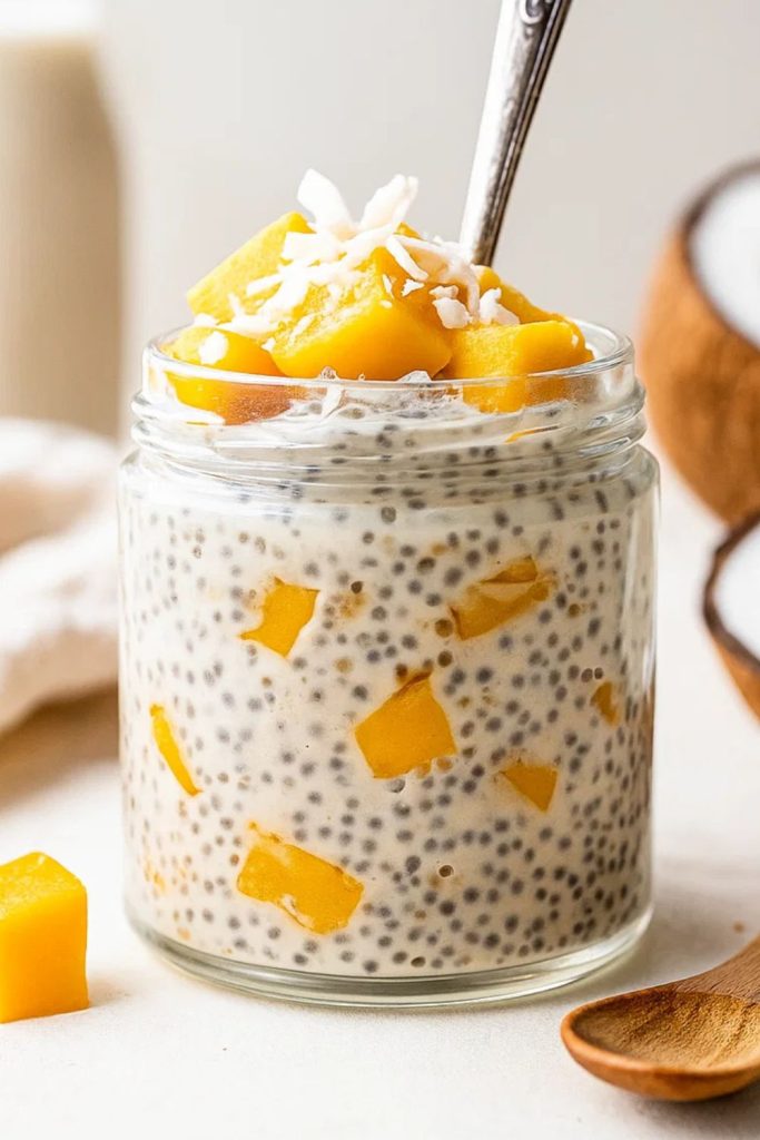 Mango Coconut Chia Pudding