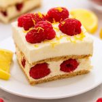 No Bake Lemon Raspberry Cake