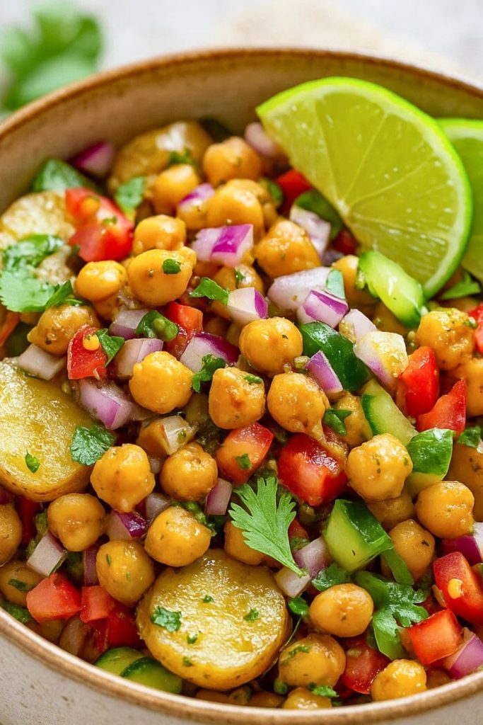 Potato Chickpea Salad