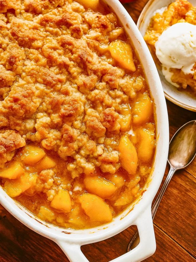 Quick Peach Cobbler