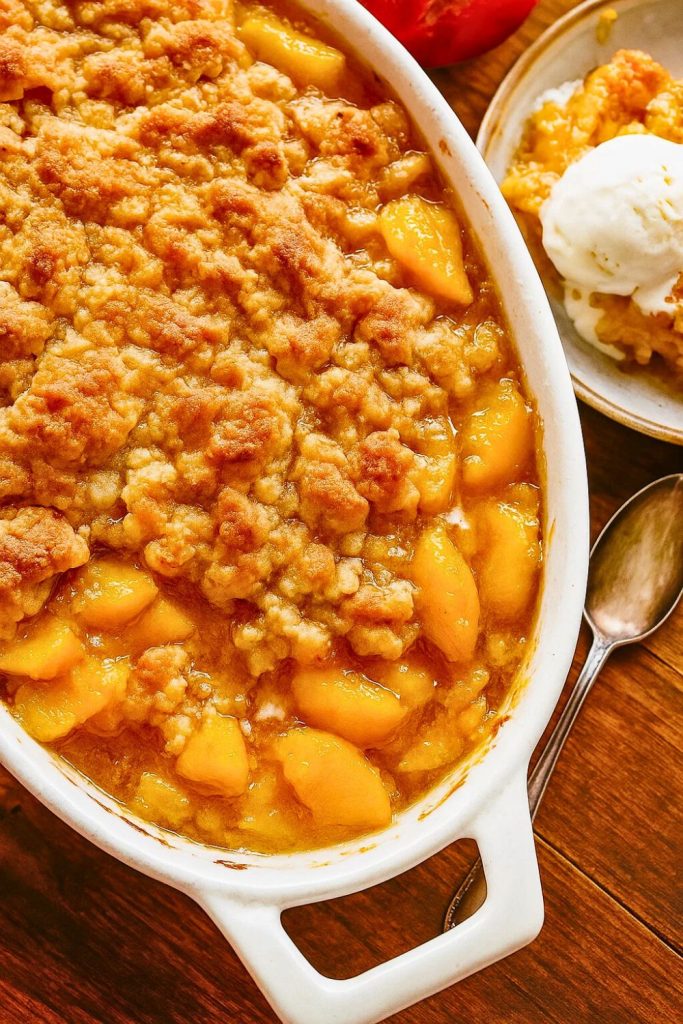 Quick Peach Cobbler
