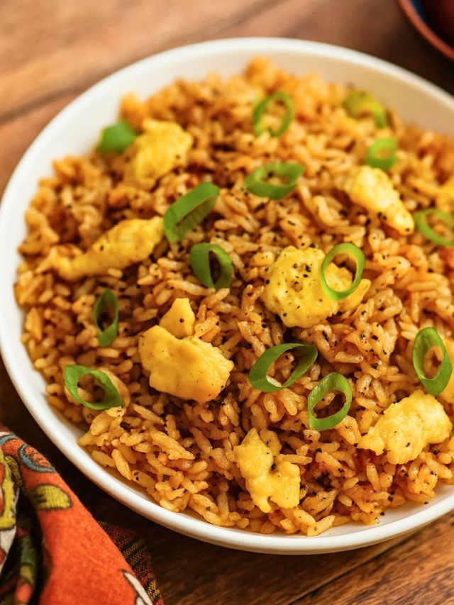 Scrambled Eggs with Rice