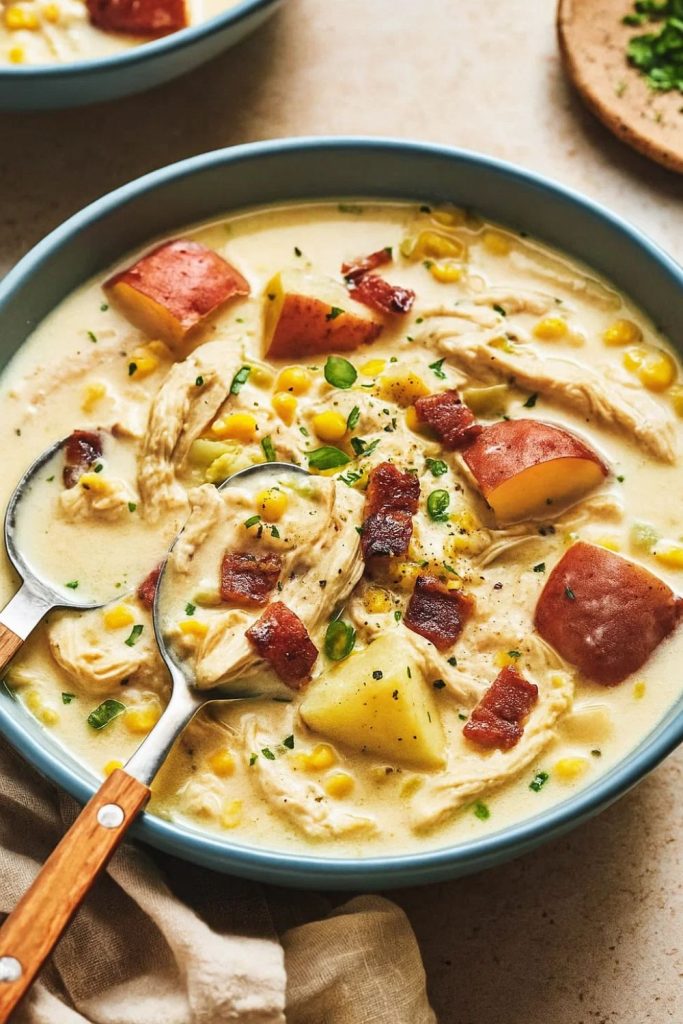 Slow Cooker Chicken Corn Chowder