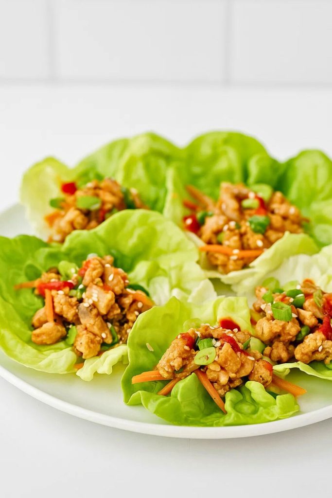 Spicy Chicken Lettuce Wraps