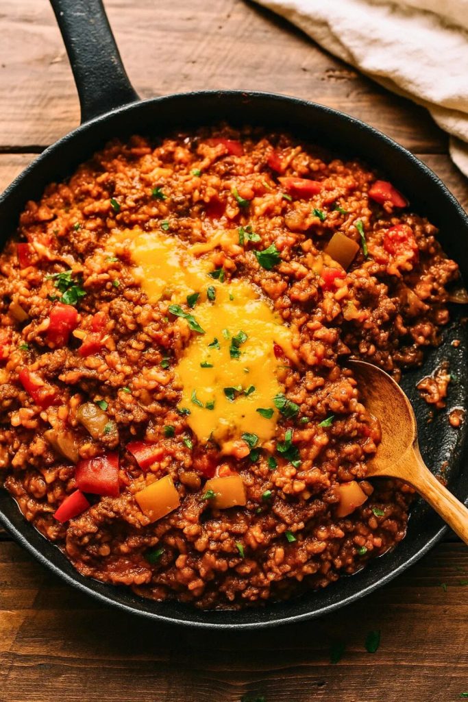 Unstuffed Pepper Skillet