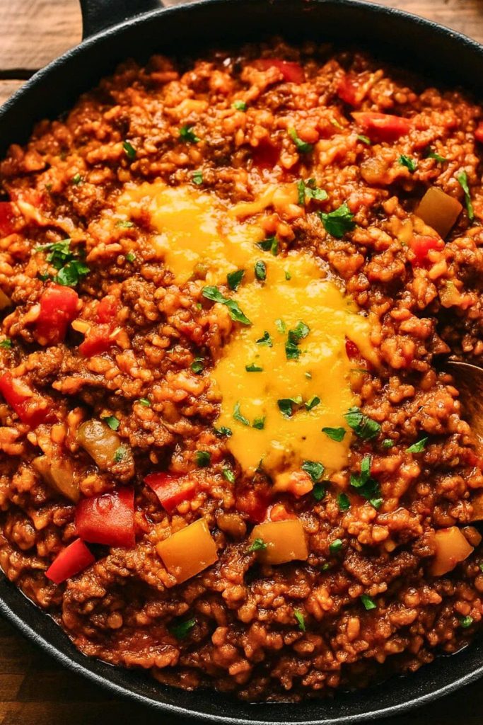 Unstuffed Pepper Skillet