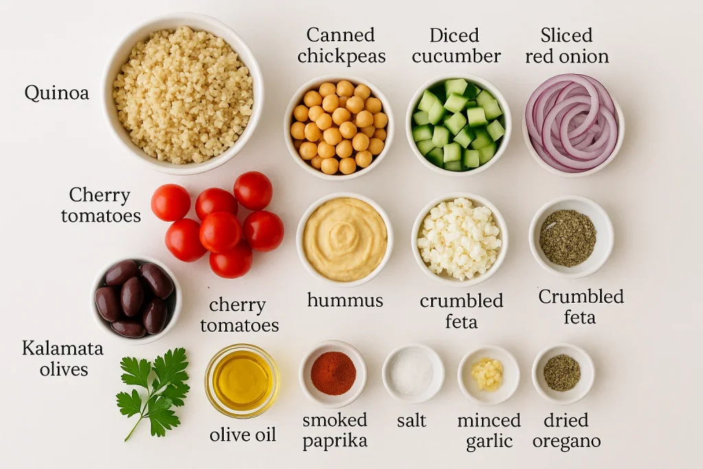 Mediterranean Nourish Bowls ingredients