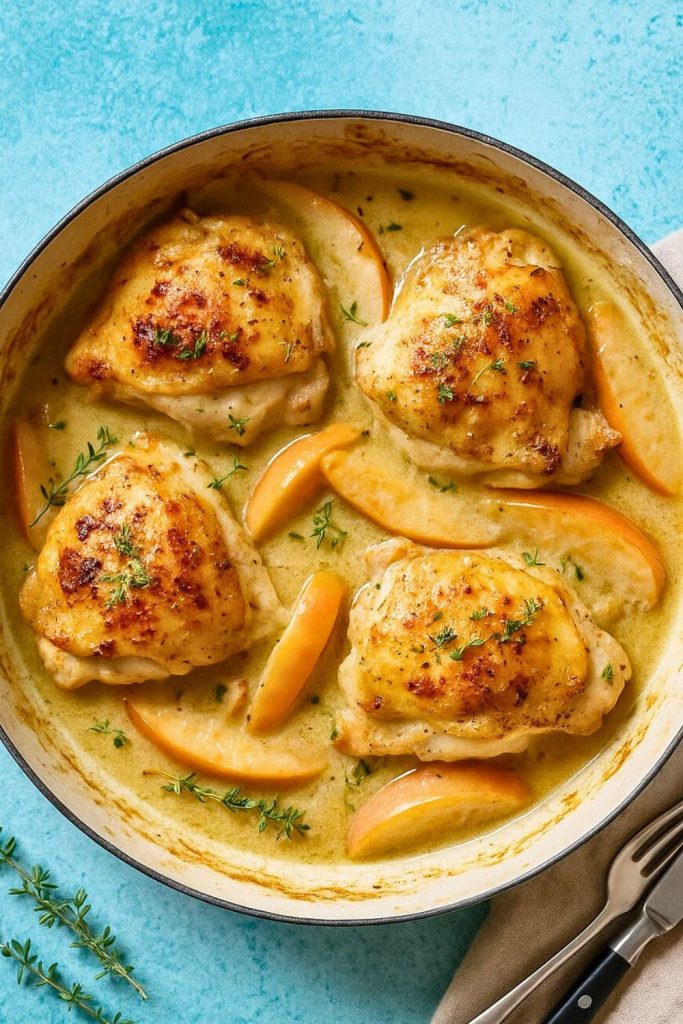 Baked Chicken with Apples