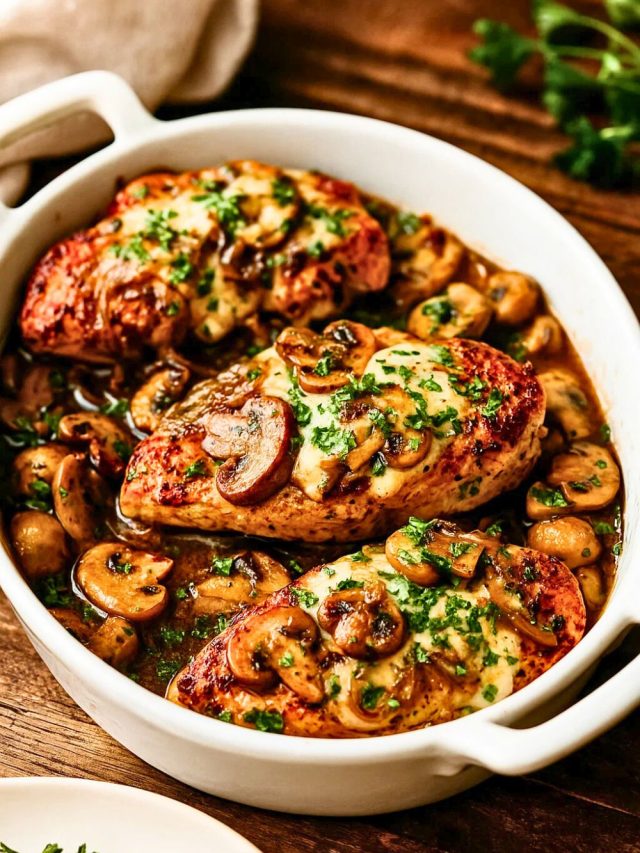 Baked Chicken with Mushrooms