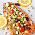 Baked Greek Salmon