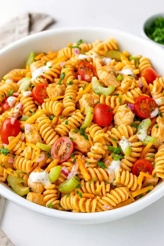 Buffalo Chicken Ranch Pasta