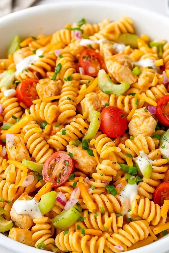 Buffalo Chicken Ranch Pasta