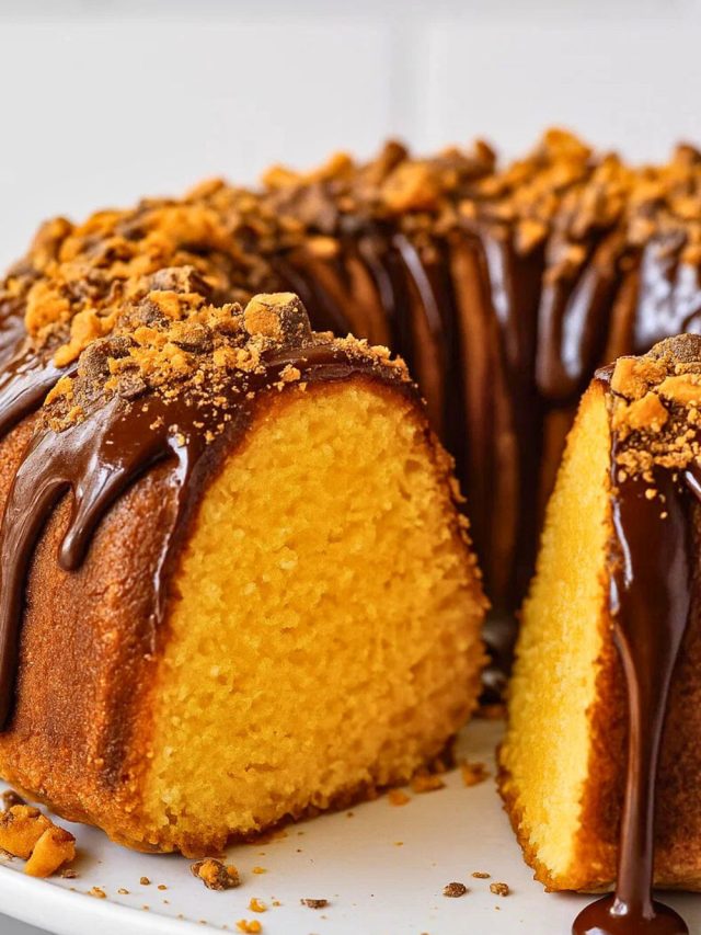 Butterfinger Bundt Cake