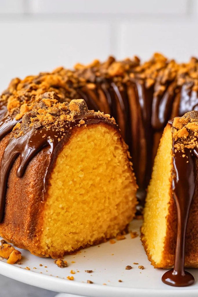 Butterfinger Bundt Cake