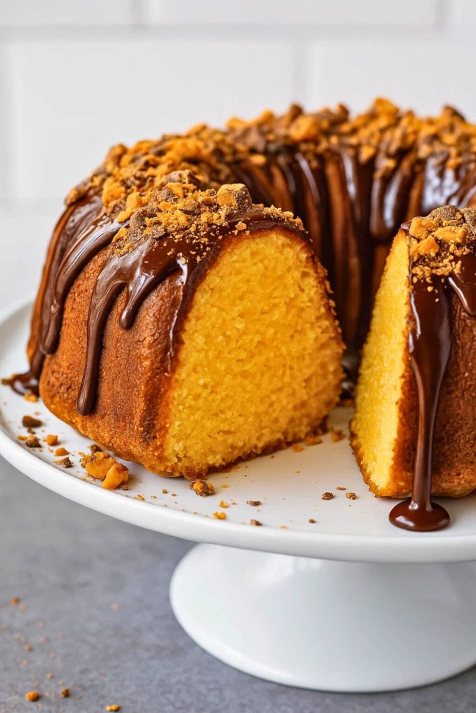 Butterfinger Bundt Cake